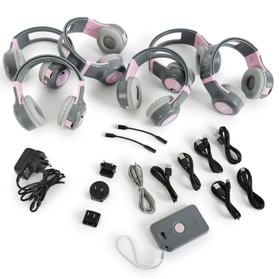 Discount ClassCast Audio Broadcasting Headphones 6pk Speaking & Listening|Audio & Visual