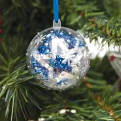 Best Clear Fillable Acrylic Christmas Baubles 65mm 12pk Festivals & Celebrations