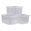 New Clear Storage Tubs 3pk Office Storage|Boxes & Containers