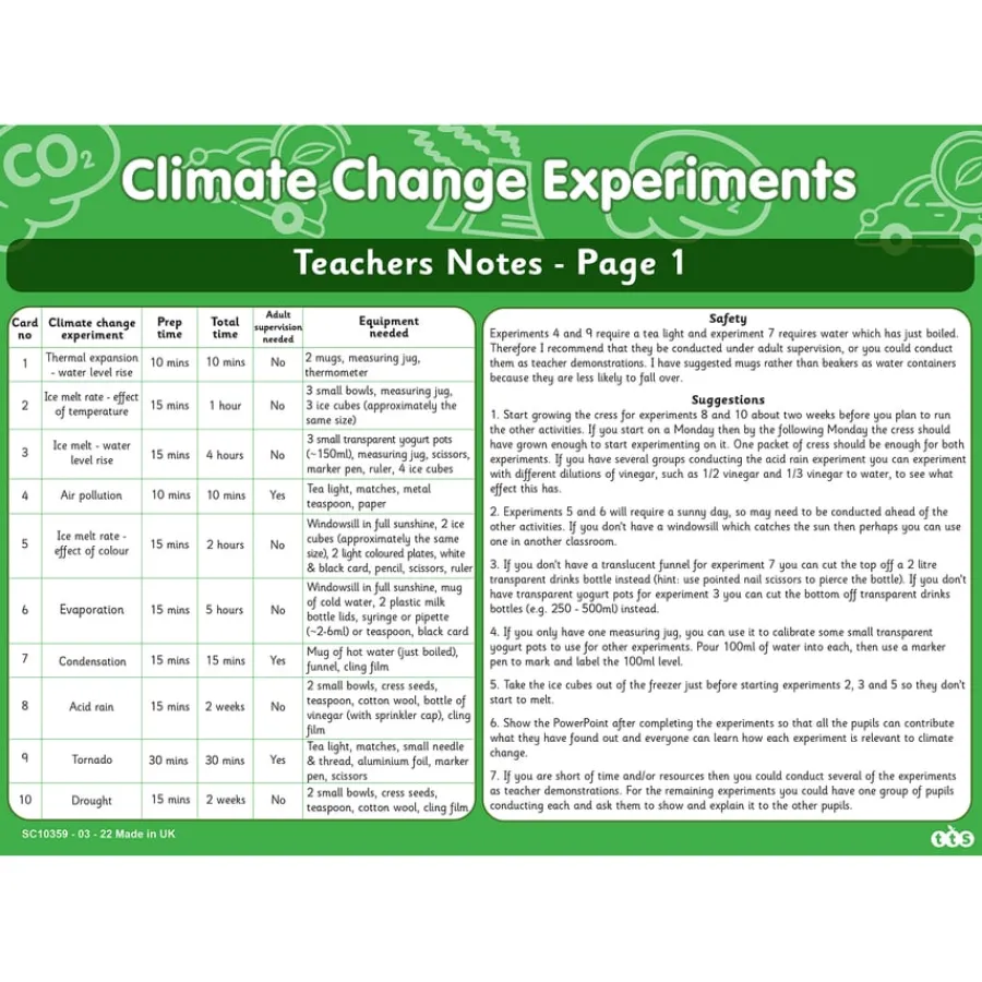 Discount Climate Change Experiments Experiments|Earth, Space & Weather