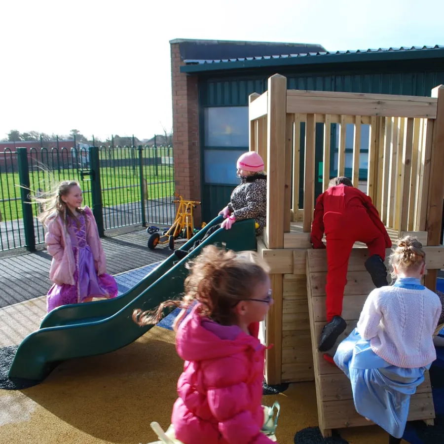 Climbing Frame Tower with Slide Outdoor Physical Development|Physical Development