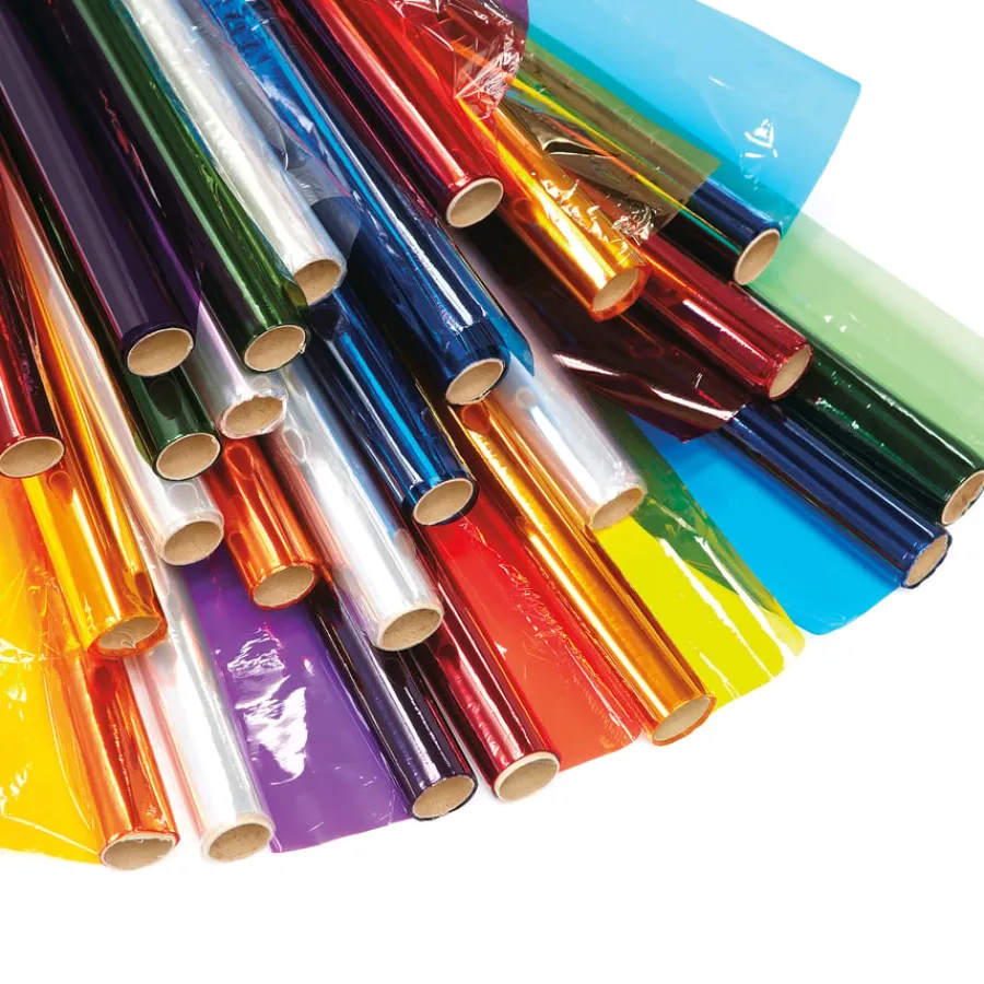 Sale Coloured Cellophane Rolls Multipack Assorted 24pk Steam|Festivals & Celebrations