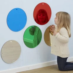 Coloured Circled Mirrors 5pk Shop The Full Range|Outdoors