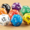Outlet Coloured Plastic 12 Sided Dice 50pcs Teaching Aids|Number