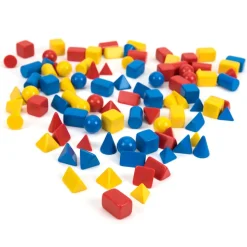 Coloured Small Solid Shapes 96pk Geometry & Shape|Geometry