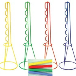 New Coloured Wire Skittles Set 4pk School Sports Day Equipment|School Sports Day Equipment