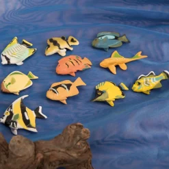 New Colourful Plastic Fish Maths Sorting Counters 60pcs Animals|Counting & Counters