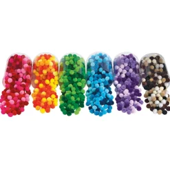 Discount Colour Shades Pom Poms Assortment Pack 1500pk Festivals & Celebrations|Collage & Craft