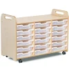 Discount 3 Column Tray Storage inc 18 Shallow Trays Translucent Trays Boxes & Containers