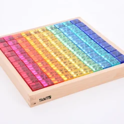 Discount Construction Set Acrylic Gems and Mirror Tray 101pcs Loose Parts|Construction Sets
