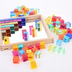 Discount Construction Set Acrylic Gems and Mirror Tray 101pcs Loose Parts|Construction Sets