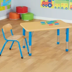 Discount Copenhagen Height Adjustable Rectangular 4 Seater Table Classroom Tables|Copenhagen Range