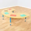 Outlet Copenhagen Height Adjustable Horseshoe Shaped 6 Seater Table Classroom Tables|Copenhagen Range