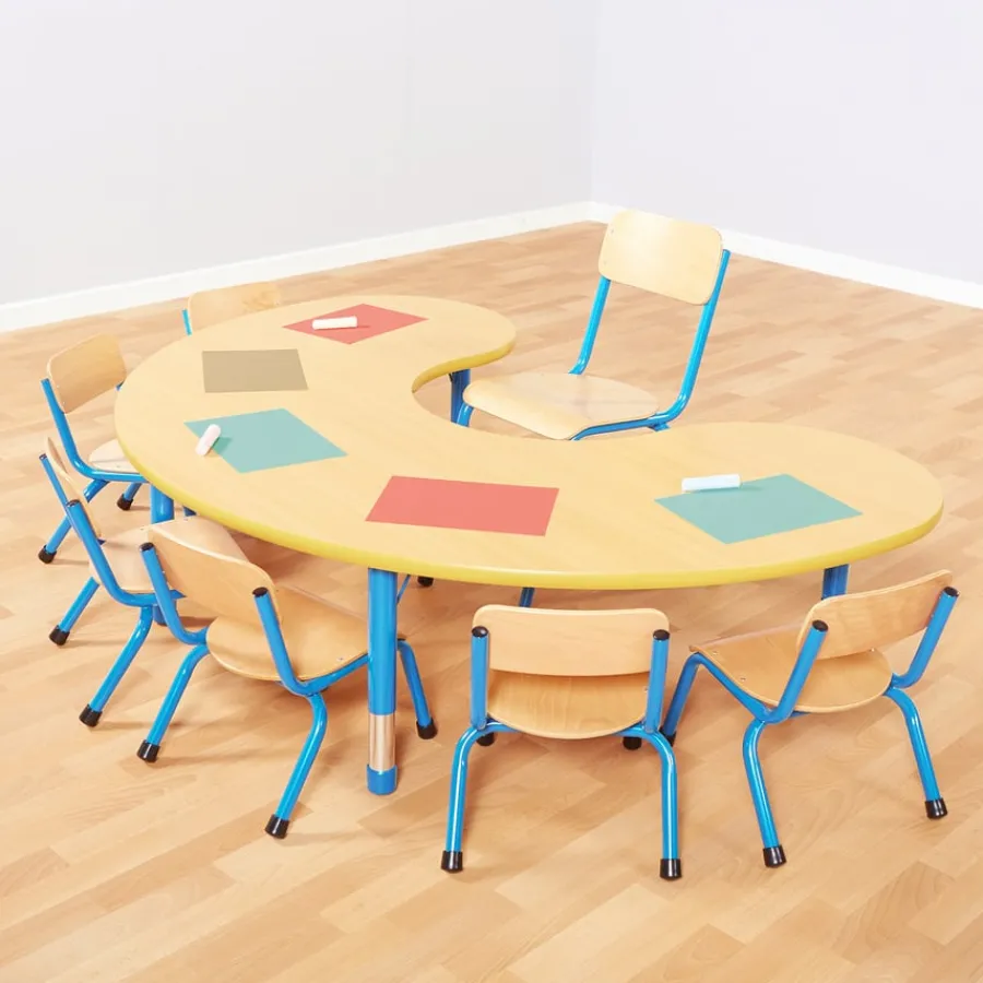 Outlet Copenhagen Height Adjustable Horseshoe Shaped 6 Seater Table Classroom Tables|Copenhagen Range