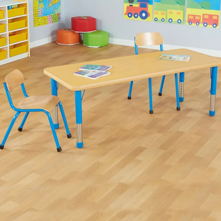 Online Copenhagen Height Adjustable Rectangular 8 Seater Table Classroom Tables|Copenhagen Range