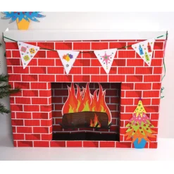 Sale Corobuff® Corrugated Card Fireplace Display|Paper & Display Resources