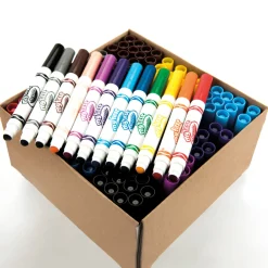 Hot Crayola Mini Kids First Markers Assorted 144pk Drawing|Fibre Tipped Colour Pens