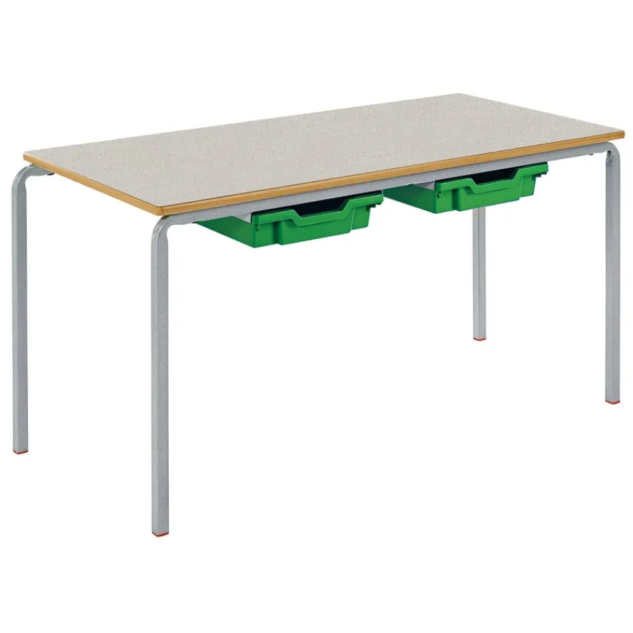 Clearance Crush Bent Rectangular Tray Table L1100mm Classroom Tables|Furniture