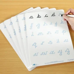 Hot Cursive Letter Formation Dry Wipe Boards A4 5pk Teacher Resources|Writing