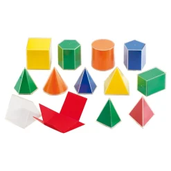 Outlet 2D and 3D Geometric Shapes 12pcs Geometry|Space, Shape & Measure