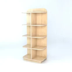 Best D-End Cap Library Bookcase In Maple Library & Book Storage|Book Storage
