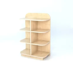Best D-End Cap Library Bookcase In Maple Library & Book Storage|Book Storage