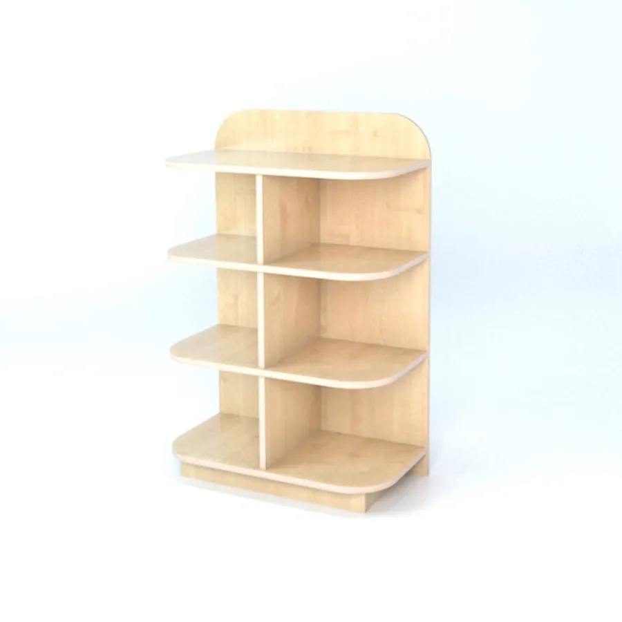 Best D-End Cap Library Bookcase In Maple Library & Book Storage|Book Storage