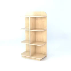 Best D-End Cap Library Bookcase In Maple Library & Book Storage|Book Storage