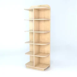 Best D-End Cap Library Bookcase In Maple Library & Book Storage|Book Storage