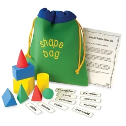 Discount 3D Foam Geometric Shapes Bag 8pcs Geometry & Shape