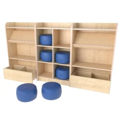 Display And Browse Offer With Seating Library & Book Storage|Book Storage