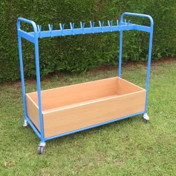 Discount Double Sided Blue Cloakroom Trolley Cloakroom Storage|Storage & Trolleys