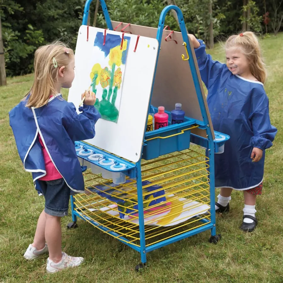 Double Sided Easel with Drying Rack Dividers, Display & Easels|Shop The Full Range