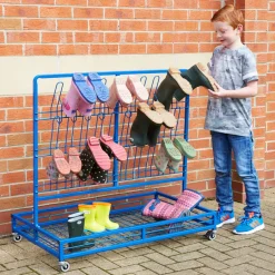 New Double Sided Wellie Rack and Coat Rail Outdoor Storage|Wellie Storage
