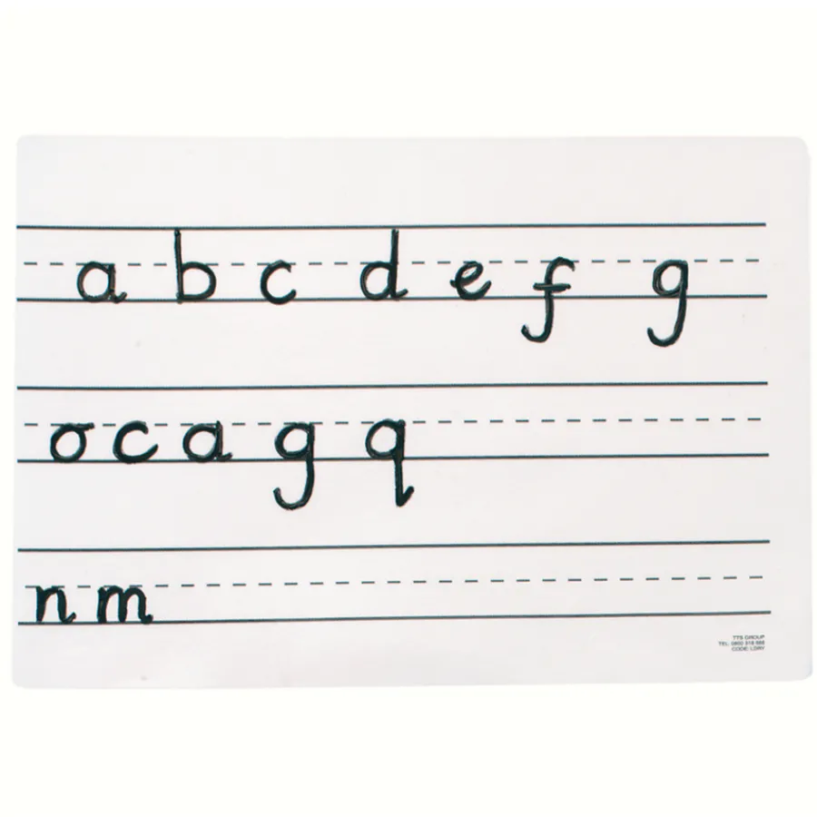 Clearance Dry Wipe Boards With Handwriting Guidelines A4 6pk Teacher Resources|Writing