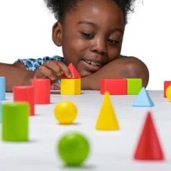 3D Wooden Shapes 32pcs Geometry|Geometry & Shape