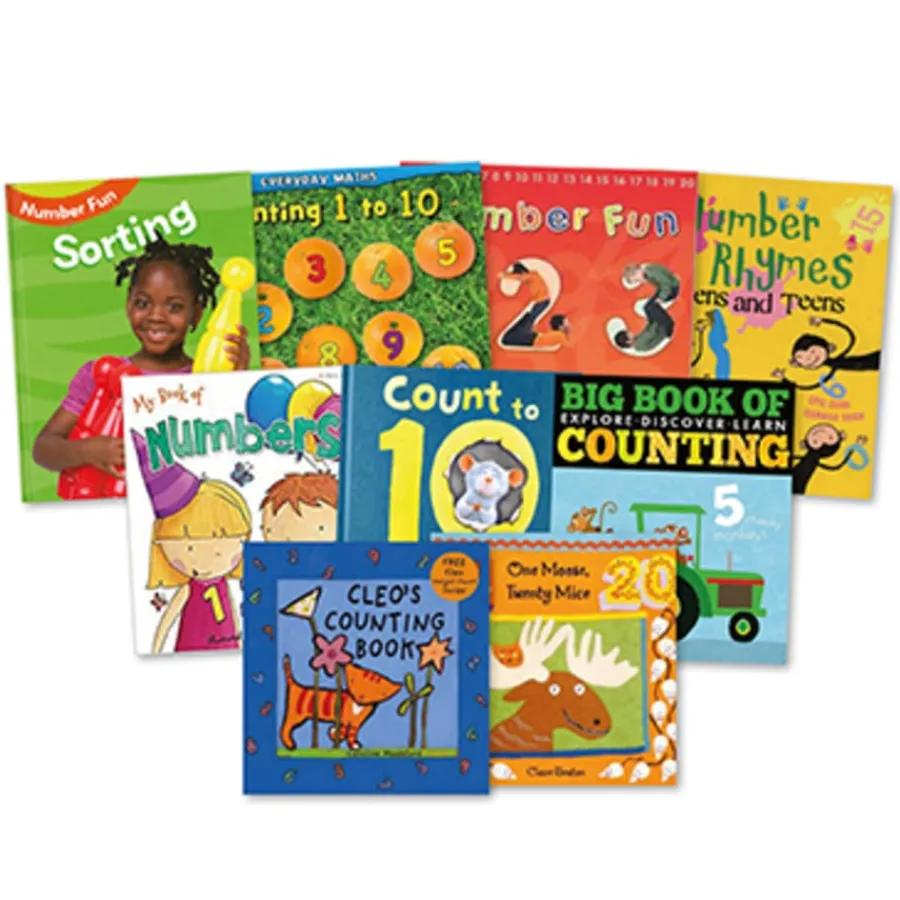 Sale Early Years Counting Number Books 9pk Book & Reading|Number & Place Value