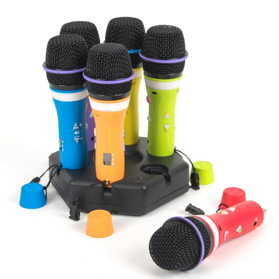 Hot Easi-Speak Bluetooth Rainbow Microphones 6pk Speaking & Listening|Eal Resources