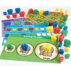 New Elephant Counters and Activity Cards 40pcs Counting & Counters|Space, Shape & Measure