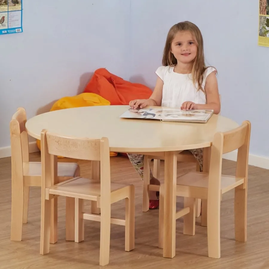 Outlet Essentials Beech Circular Table Tables & Chairs|Early Years Tables & Chairs