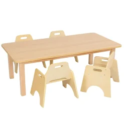 New Essentials Beech Rectangular Table Tables & Chairs|Early Years Tables & Chairs