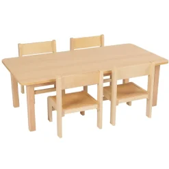 New Essentials Beech Rectangular Table Tables & Chairs|Early Years Tables & Chairs
