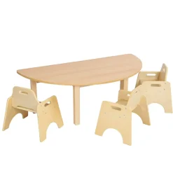 Best Essentials Beech Semi Circle Table Tables & Chairs|Early Years Tables & Chairs