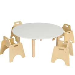 Essentials White Circular Table Tables & Chairs|Early Years Tables & Chairs