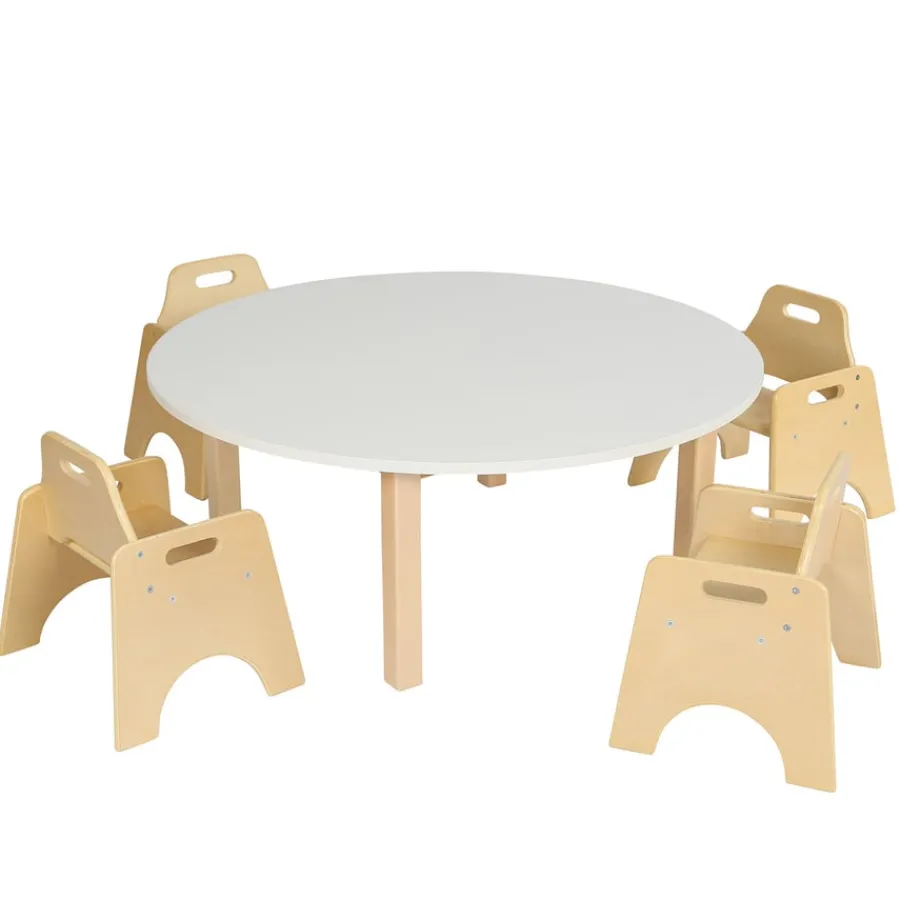 Essentials White Circular Table Tables & Chairs|Early Years Tables & Chairs