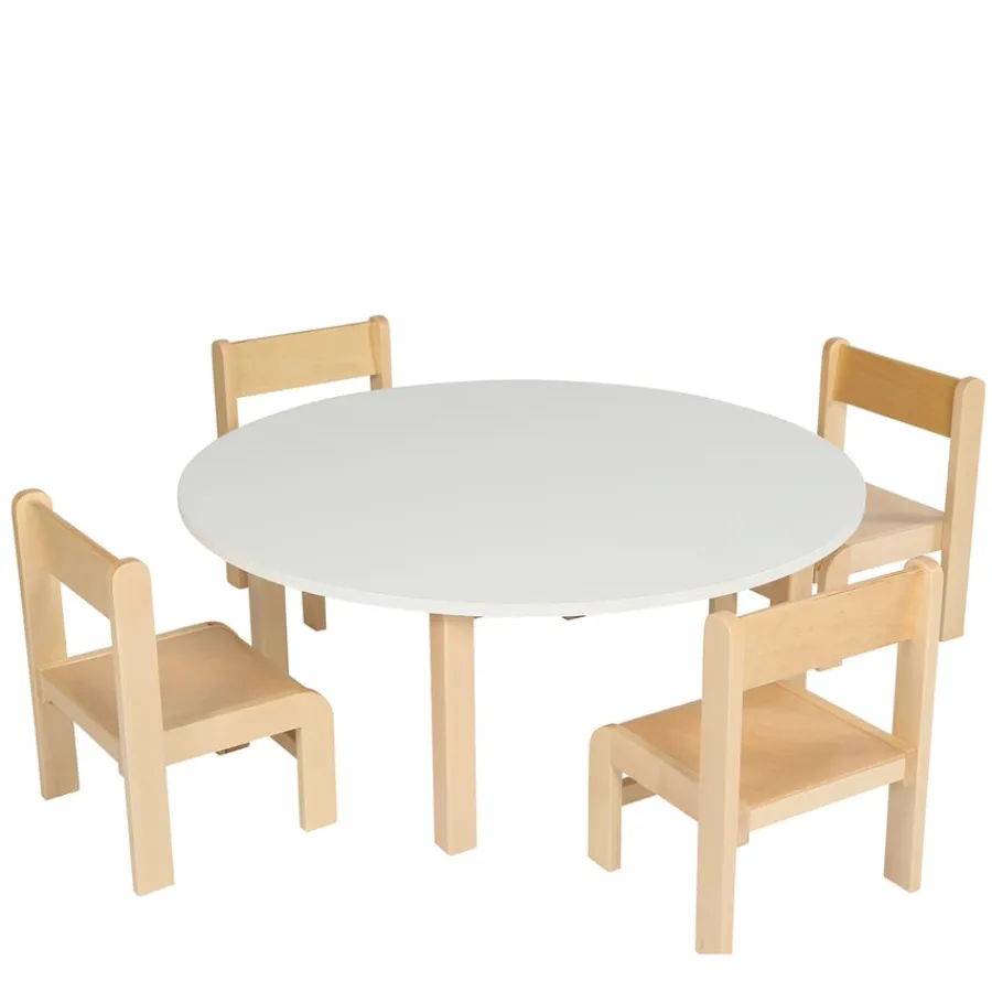 Essentials White Circular Table Tables & Chairs|Early Years Tables & Chairs