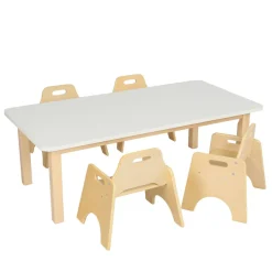 Online Essentials White Rectangular Table Tables & Chairs|Early Years Tables & Chairs