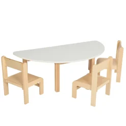 New Essentials White Semi Circle Table Tables & Chairs|Early Years Tables & Chairs