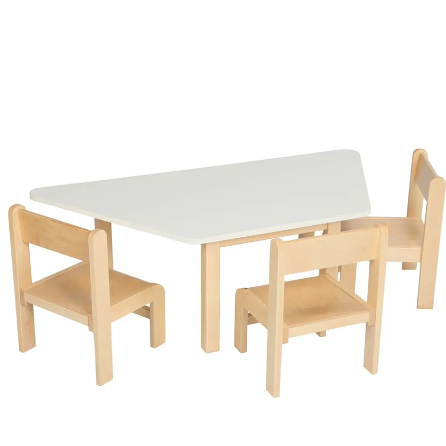 New Essentials White Trapezoidal Table Tables & Chairs|Early Years Tables & Chairs