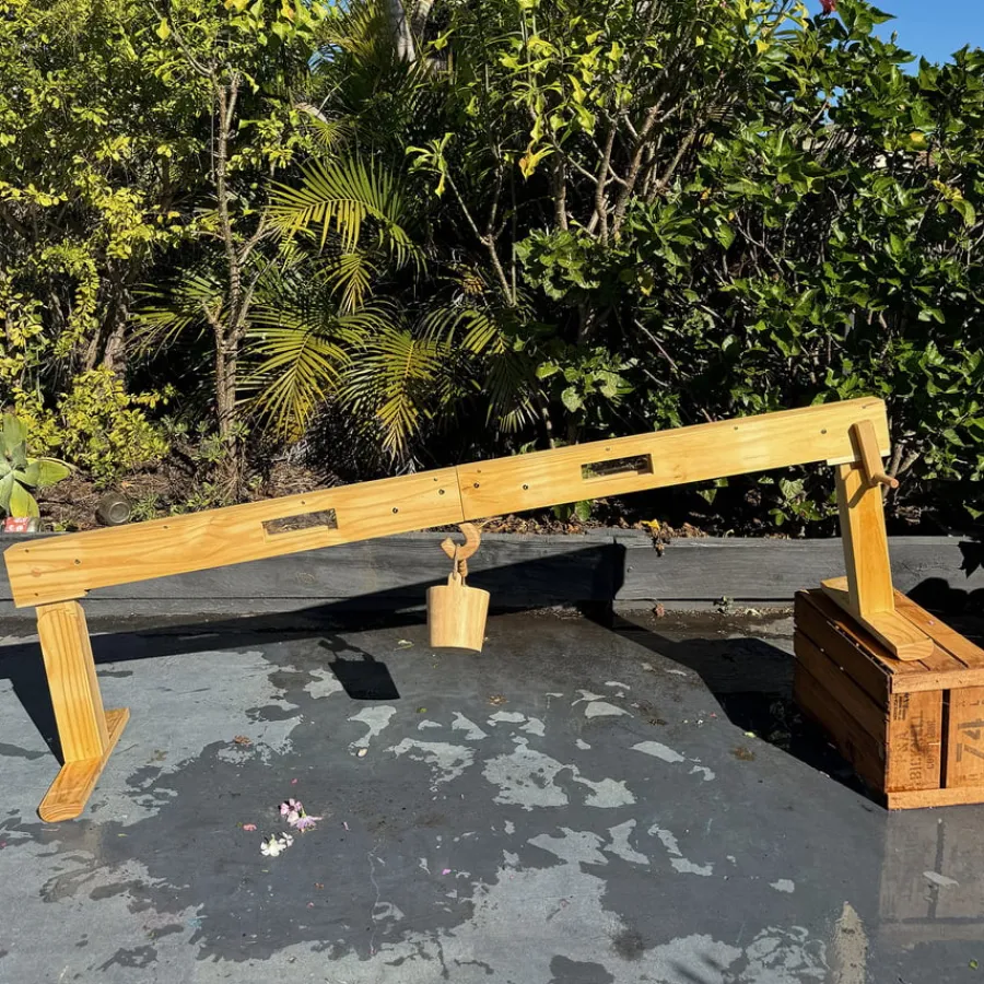 Clearance Explore Nook Construction Wooden Giant Cable Machine Loose Parts|Construction